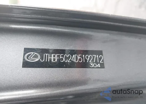 2013 Lexus Is z USA, uszkodzony, nr VIN JTHBF5C24D5192712